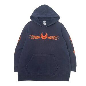 Y2K Brody Flames Hoodie L